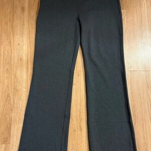 EUC Quince Ultra-Stretch Ponte Bootcut Pants - Charcoal Gray - Size Large